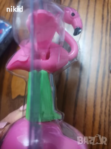 Фламинго Соларна танцуваща играчка фигурка украса торта сувенир автомобил кола, снимка 2 - Фигурки - 43051196