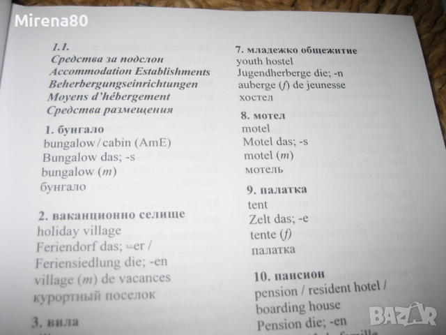 Многоезичен речник - Хотел, ресторант, кухня - НОВ !, снимка 6 - Чуждоезиково обучение, речници - 52346642