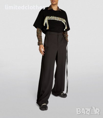 LANVIN Curb Lace Logo Мъжка Тениска size L и XXL, снимка 5 - Тениски - 36983158