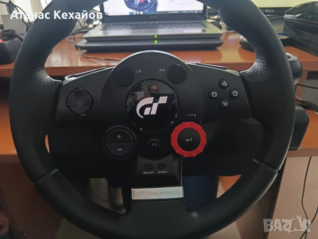 Logitech Driving Force GT, снимка 3 - Джойстици и геймпадове - 53210246
