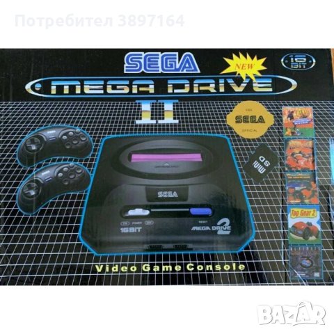 Ретро телевизионна игра SEGA MEGA DRIVE 2, снимка 1 - Други игри и конзоли - 44100564