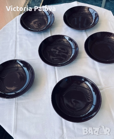 Керамични чинии с цветно остъклено покритие, снимка 7 - Чинии - 51507837