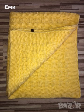 Ръчно изплетено бебешко одеяло, снимка 2 - Спално бельо и завивки - 43851876
