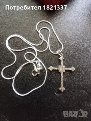 Колие с кръст , снимка 3 - Колиета, медальони, синджири - 50142142
