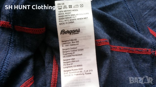 Bergans Of NORWAY FJELLRAPP Thermo 100% Merino Wool размер M термо блуза 100% Мерино Вълна - 542, снимка 12 - Блузи - 44031798