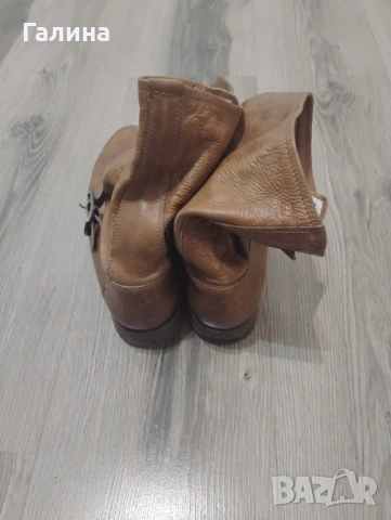Боти от естествена кожа, снимка 4 - Дамски боти - 52146622