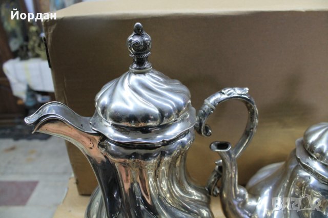 Сребърен немски сервиз 19век, снимка 2 - Антикварни и старинни предмети - 27609003