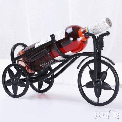 Метална поставка за вино във формата на колело., снимка 2 - Други - 44080939