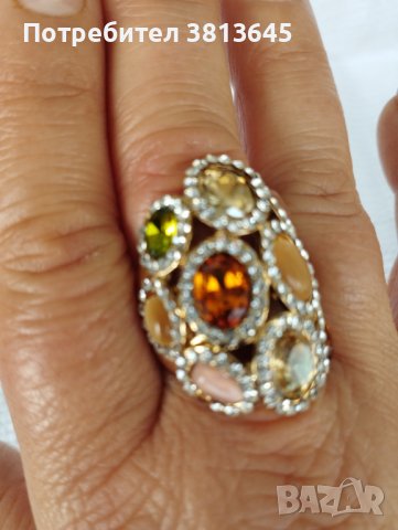 Дамски пръстен - многоцветен 🌈!, снимка 2 - Други - 43105159
