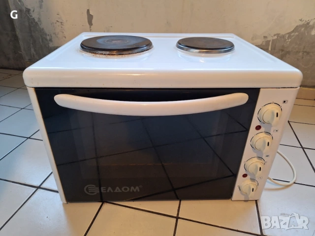 Готварска печка мини Елдом 203VFE, Раховец, Терма, Бяла