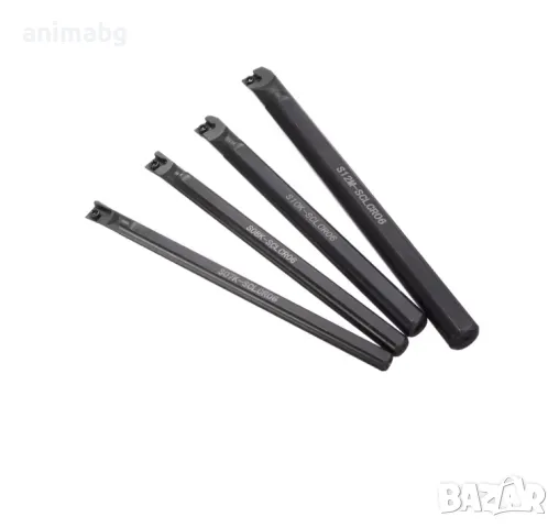 ANIMABG Комплект стругарски ножове, 7/8/10/12mm с 10бр., CCMT 0602 пластини, 4 броя, снимка 2 - Други инструменти - 50165338