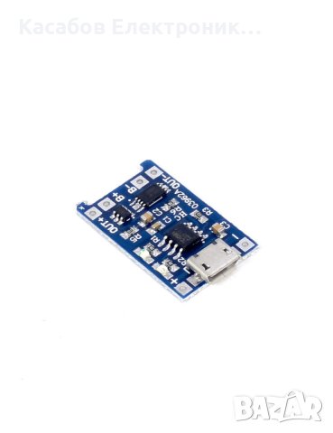 Контролер за зареждане и разреждане Li-Ion TP4056 micro USB със защита, снимка 3 - Друга електроника - 43935863