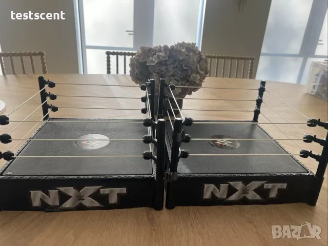 Ринг за играчки WWE NXT Action Spring Ring Wrestling кеч ринг с пружиниращ механизъм черен, снимка 12 - Колекции - 48202397