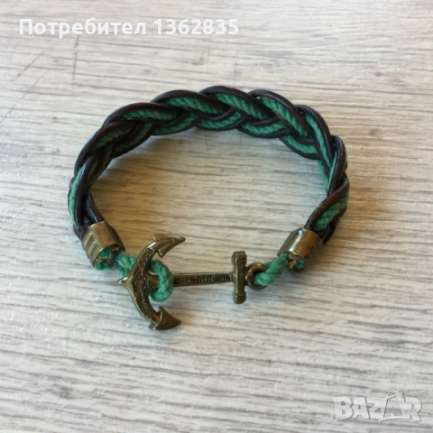 НОВА оригинална мъжка морска гривна с котва BROOKS BROTHERS от САЩ, снимка 10 - Други - 51533255