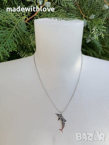 Колие сребристо , снимка 6 - Колиета, медальони, синджири - 43245805