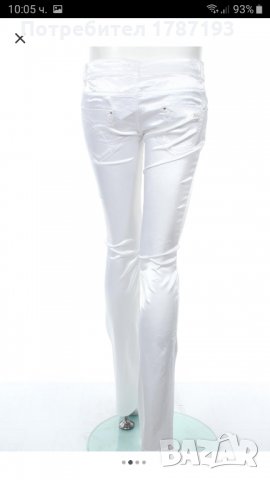 Нов бял сатенен панталон Кillah, снимка 2 - Панталони - 28577412