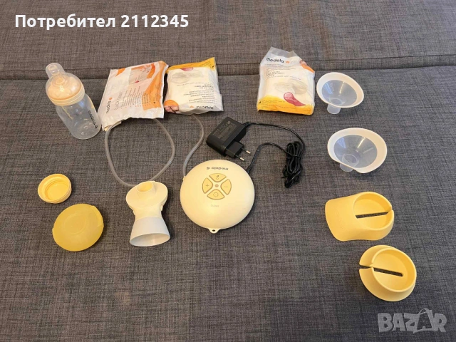 MEDELA Единична двуфазна електрическа помпа за кърма Swing Flex + шише, снимка 2 - Помпи за кърма - 53390158