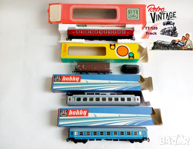 Влакчета локомотиви вагони Мащаб ТТ, снимка 5 - Колекции - 53444734