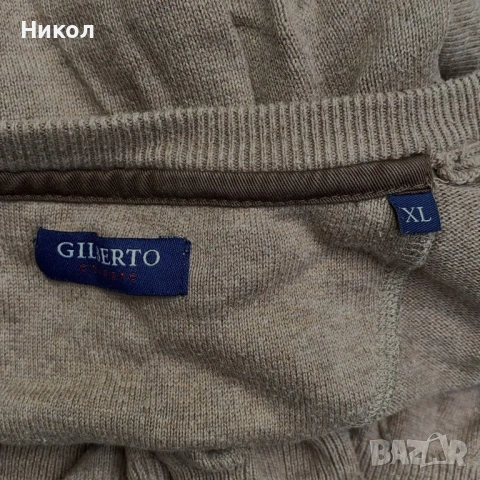 Памучен пуловер gilberto, снимка 4 - Пуловери - 53351730