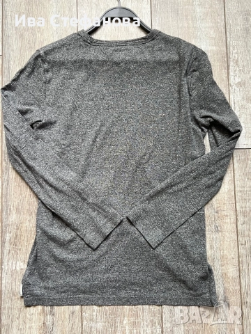 Tommy Hilfiger нова сива маркова  блуза пуловер 100 % Америка оригинал , снимка 2 - Блузи - 51708389