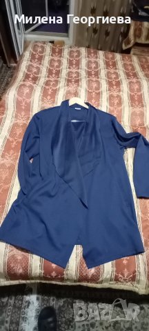 Удължено сако, тъмно синьо, р-рХЛ/2ХЛ, снимка 3 - Сака - 43114315