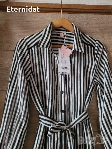 Рокля тип риза ONLY , снимка 4 - Рокли - 43369949