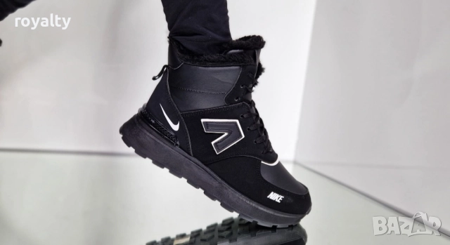 Nike Стилни Зимни Черни Дамски Боти , снимка 2 - Дамски боти - 52117338