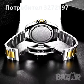 LIGE (Submarine) кварцов часовник с японски механизъм,синтетичен сапфир,водоустойчив,керамичен безел, снимка 7 - Мъжки - 48431192