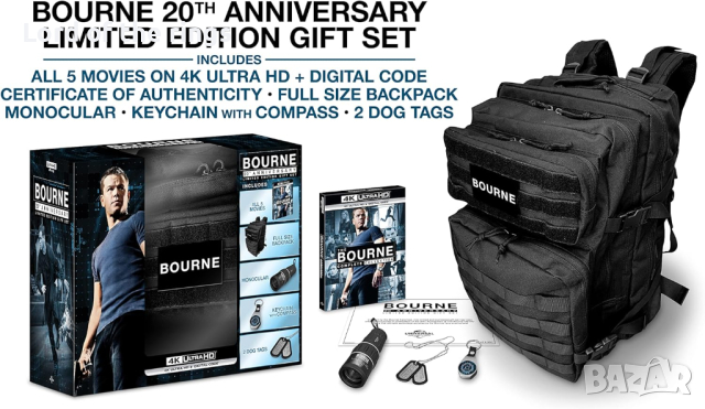 The Bourne Complete Collection - 20th Anniversary Limited Edition 4K, снимка 2 - Blu-Ray филми - 44876571