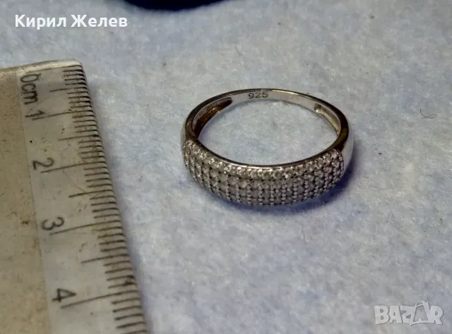 ЕЛЕГАНТЕН ФЕШЪН АРТ СКЪПОЦЕНЕН СРЕБЪРЕН ПРЪСТЕН РОДИРАНО СРЕБРО 925 ОБСИПАН с БЛЕСТЯЩИ ЦИРКОНИ 48878, снимка 7 - Пръстени - 49886319