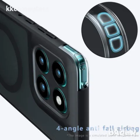 Motorola Edge 60 Pro Motorola Edge 60 Pro – Хибриден PC + TPU Удароустойчив Калъф с MagSafe и Протек, снимка 3 - Резервни части за телефони - 50283814