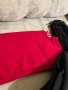 Дамски зимни шалове червен черен шал, снимка 4