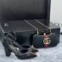 сандали на ток gucci, снимка 6
