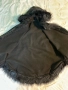 Масло черно пончо/ мантия с качулка, правено в Италия, снимка 6