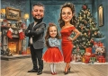 Персонализирана коледна карикатура, снимка 2
