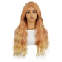 Оранжева къдрева перука с руси краища на път, снимка 7