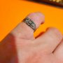 Стар дамски сребърен пръстен с цвете - филигран - красота за твоята ръка, снимка 1