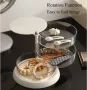 Кутия, органайзер за бижута, въртящ се на 360°, снимка 2