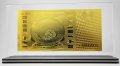 Златна банкнота 1 000 000 Евро в прозрачна стойка - Реплика, снимка 1 - Нумизматика и бонистика - 27074848