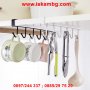 Кухненска метална закачалка за чаши и прибори, 6 куки - код 2065, снимка 10