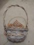 декоративна плетена кошничка кош кашпа, снимка 3