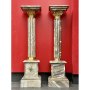 Сет мраморни колони - постамент (бежови), снимка 1 - Градински мебели, декорация  - 44065720