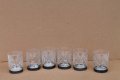 6бр. кристални чаши за ракия с метален обков , снимка 1 - Сервизи - 35266284