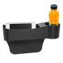 Поставка за чаша с 2 USB порта, Стойка органайзер, Пластмаса, Карбон, снимка 2
