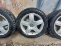 Оригинални Алуминиеви джанти 15 VW Fox Polo с 5 болта зимни гуми , снимка 3