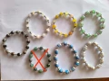 Продавам гривни с мъниста -ластични, снимка 1