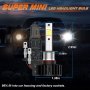 Нови LED крушки за фарове дълги светлини Супер ярки студено бяло ксенонови комплект 2 лампи, снимка 2