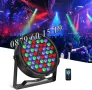 Дискотечен прожектор 54 LED, Диско прожектор с дистанционно, снимка 1