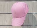Нова изчистена шапка с козирка в розов цвят, микрофибър, снимка 5