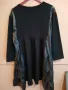 НОВА С ЕТИКЕТ 4-5xl ЕФЕКТНА ЕЛАСТИЧНА РОКЛЯ ОТ ПЛЪТНО ТРИКО И МЕКА КОЖА, снимка 3